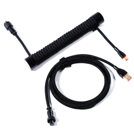 GravaStar Coiled Aviator USB Cable - Black